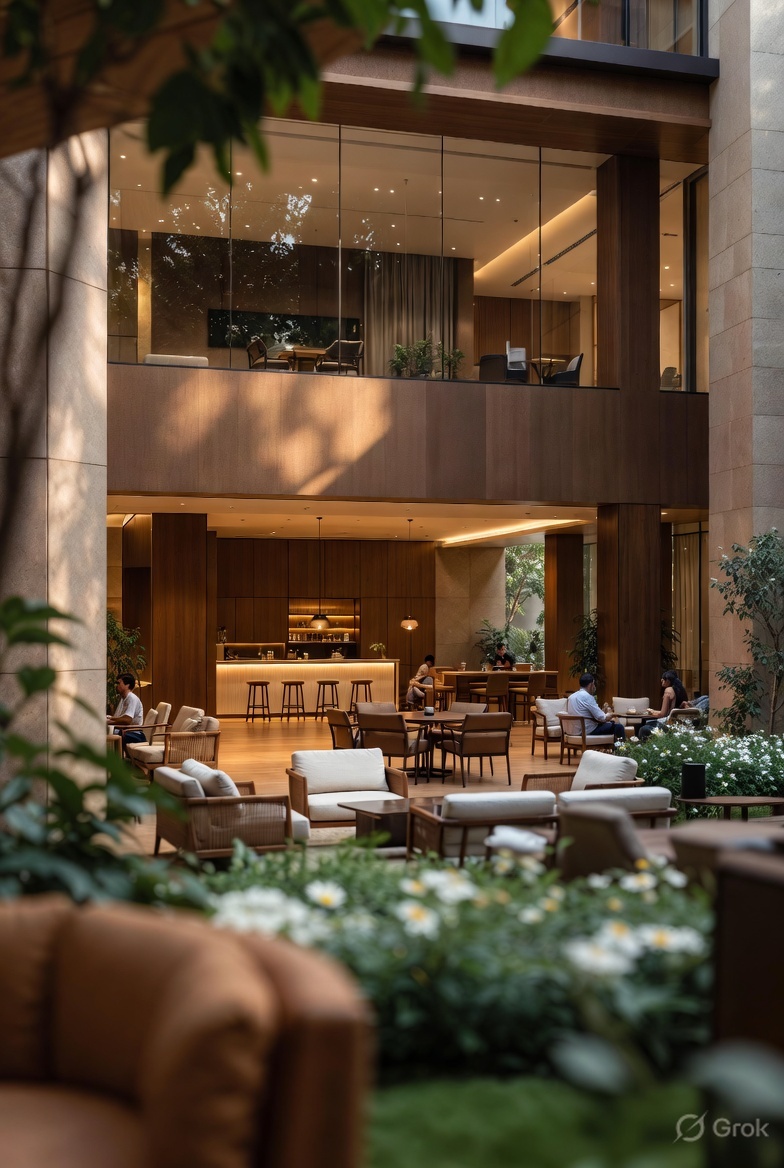 Community Lounge at HNG Fresh As A Daisy Yelahanka New Town